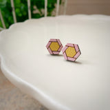 Capitola Earring, Pink & Gold