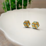 Capitola Earring, Mint & Gold