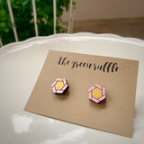 Capitola Earring, Pink & Gold