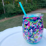 Swig 14oz Stemless - Frilly Lilly