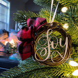 Joy Wreath Ornament